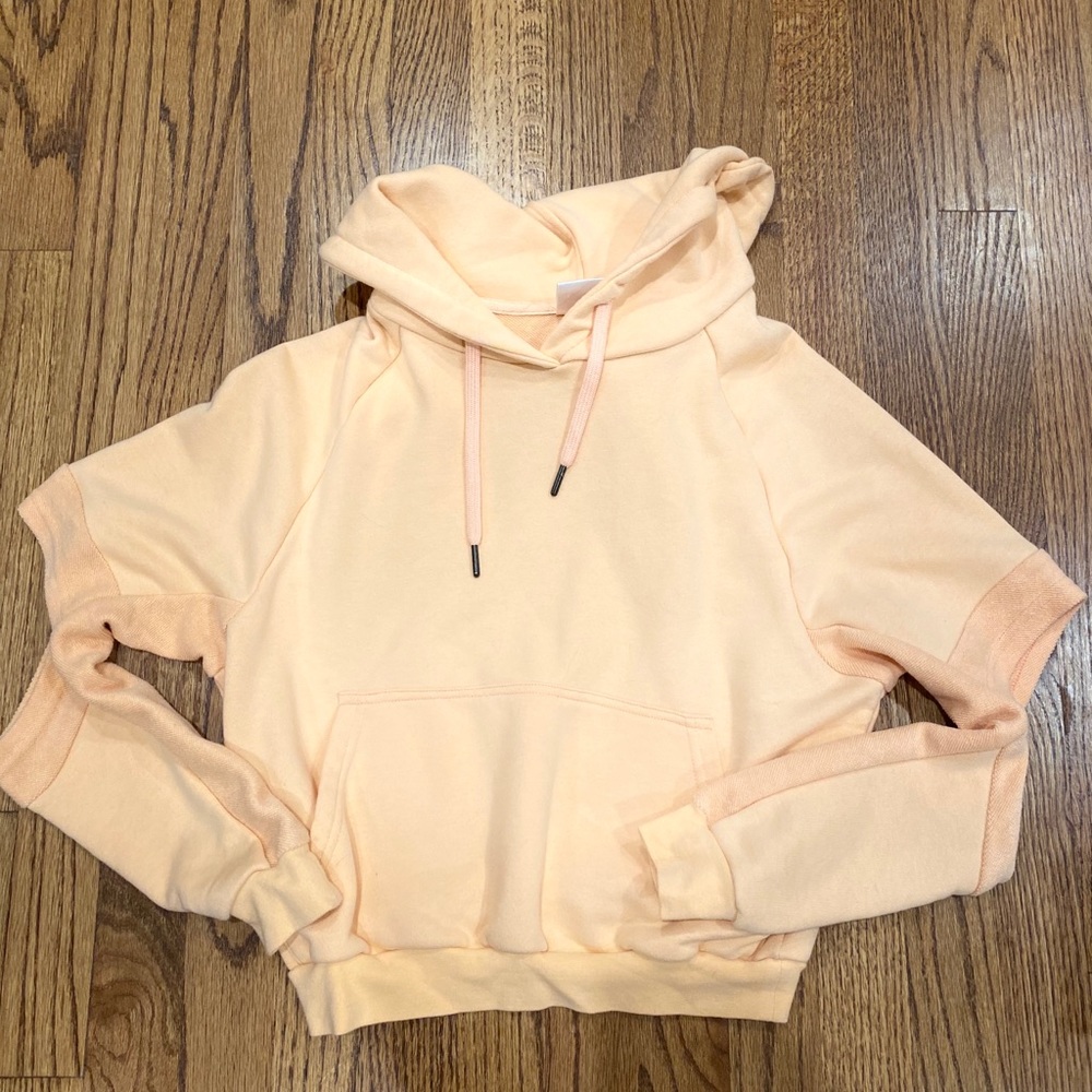 Cropped workout hoodie